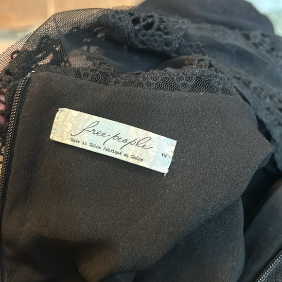 Black Free People Victoria Mini Dress- Size 2 - Picture 11 of 14